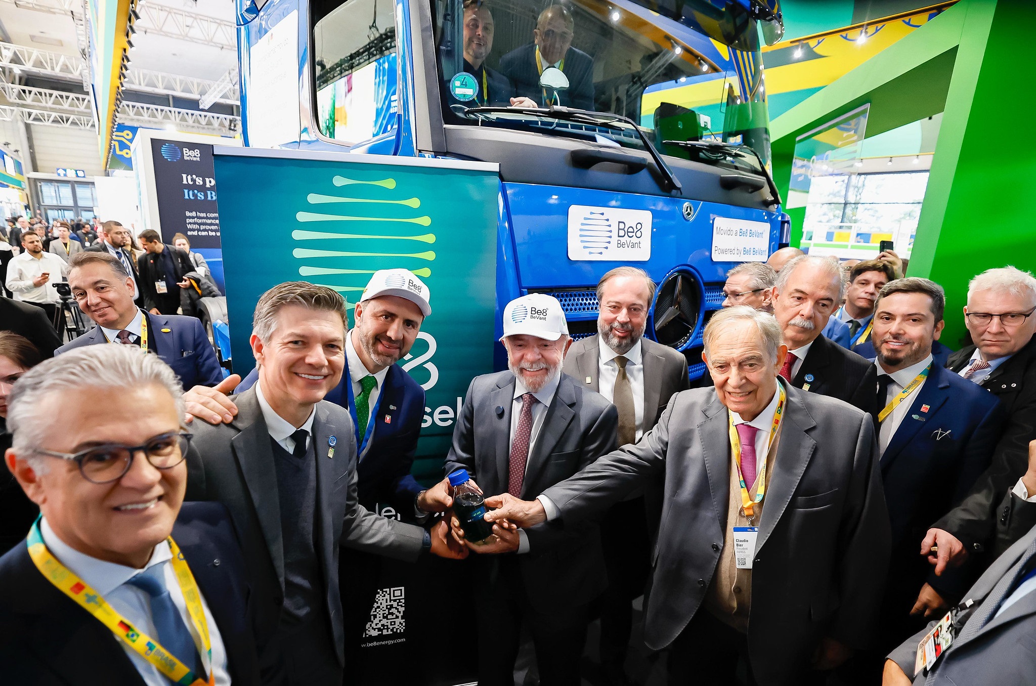 President Lula highlights the strategic role of Brazilian biofuels during a visit to Be8's booth at Hannover 2026