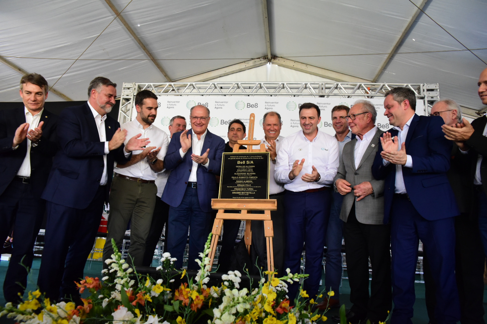 Vice-presidente Geraldo Alckmin visita Be8 em Passo Fundo para anúncio de construção de usina de etanol