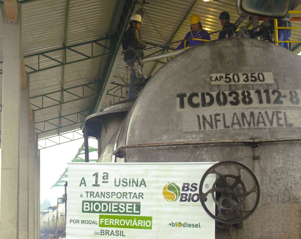 BSBIOS faz primeiro transporte de biodiesel via ferroviária do país com finalidade para exportação