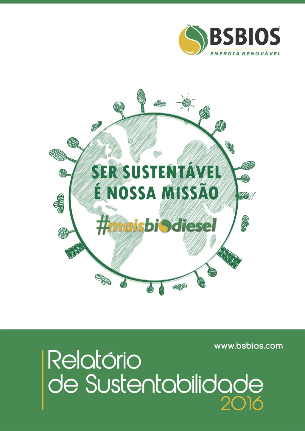 capa relatorio de sustentabilidade 2016