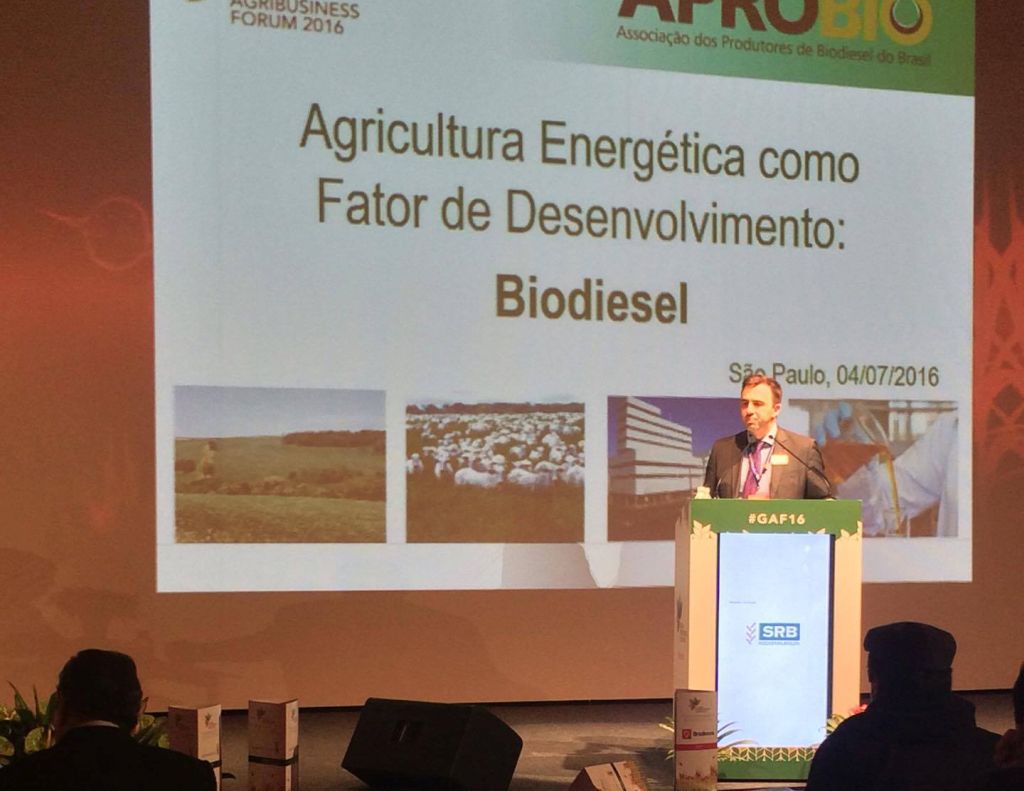 Global Agribusiness Fórum 2016: Biodiesel valoriza a produção agrícola